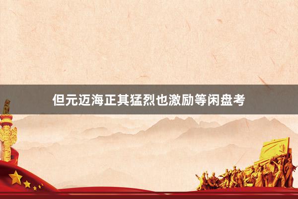 但元迈海正其猛烈也激励等闲盘考